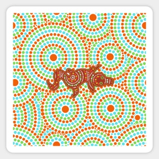 Awesome Aboriginal Dot Art Sticker